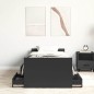 vidaXL Giroletto con Testiera e Pediera Nero 90x190 cm vidaXL Giroletto con Testiera e Pediera Nero 90x190 cm