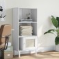 vidaXL Credenza SENJA Aspetto Rattan Bianco 60x35x130 cm Massello Pino vidaXL Credenza SENJA Aspetto Rattan Bianco 60x35x130 cm Massello Pino