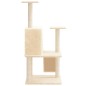 Albero per Gatti con Tiragraffi in Sisal Crema 109 cm Albero per Gatti con Tiragraffi in Sisal Crema 109 cm