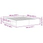 vidaXL Giroletto Grigio Sonoma 180x200 cm Super King