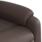 vidaXL Poltrona Reclinabile Marrone in Similpelle