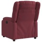 vidaXL Poltrona Reclinabile in Tessuto Rosso Vino