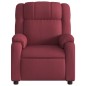 vidaXL Poltrona Reclinabile in Tessuto Rosso Vino