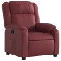 vidaXL Poltrona Reclinabile Rosso Vino in Similpelle