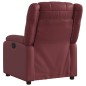 vidaXL Poltrona Reclinabile Rosso Vino in Similpelle