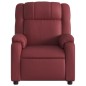vidaXL Poltrona Reclinabile Rosso Vino in Similpelle