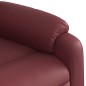 vidaXL Poltrona Reclinabile Rosso Vino in Similpelle