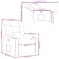 vidaXL Poltrona Reclinabile Crema in Similpelle