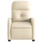 vidaXL Poltrona Reclinabile in Tessuto Crema