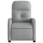 vidaXL Poltrona Reclinabile in Tessuto Grigio Chiaro