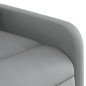 vidaXL Poltrona Reclinabile in Tessuto Grigio Chiaro