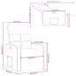 vidaXL Poltrona Reclinabile in Tessuto Grigio Chiaro