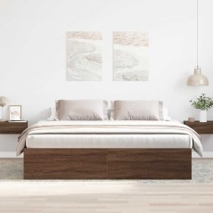 vidaXL Giroletto Rovere Marrone 200x200 cm