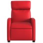 vidaXL Poltrona Reclinabile Rossa in Similpelle