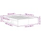vidaXL Giroletto Rovere Marrone 150x200 cm King Size vidaXL Giroletto Rovere Marrone 150x200 cm King Size