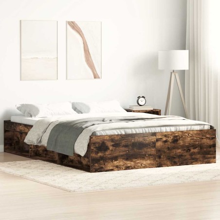 vidaXL Giroletto Rovere Fumo 150x200 cm King Size