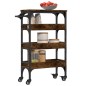 vidaXL Carrello da Cucina Rovere Fumo 53x20x76 cm in Legno Multistrato vidaXL Carrello da Cucina Rovere Fumo 53x20x76 cm in Legno Multistrato