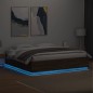 vidaXL Giroletto Luci LED Rovere Marrone 200x200 cm Legno Multistrato vidaXL Giroletto Luci LED Rovere Marrone 200x200 cm Legno Multistrato