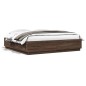 vidaXL Giroletto Luci LED Rovere Marrone 200x200 cm Legno Multistrato vidaXL Giroletto Luci LED Rovere Marrone 200x200 cm Legno Multistrato