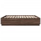 vidaXL Giroletto Luci LED Rovere Marrone 200x200 cm Legno Multistrato vidaXL Giroletto Luci LED Rovere Marrone 200x200 cm Legno Multistrato