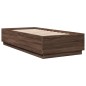 vidaXL Giroletto Luci LED Rovere Marrone 100x200 cm Legno Multistrato vidaXL Giroletto Luci LED Rovere Marrone 100x200 cm Legno Multistrato