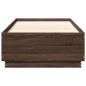 vidaXL Giroletto Luci LED Rovere Marrone 100x200 cm Legno Multistrato vidaXL Giroletto Luci LED Rovere Marrone 100x200 cm Legno Multistrato