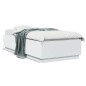 vidaXL Giroletto con Luci LED Bianco 100x200 cm in Legno Massello vidaXL Giroletto con Luci LED Bianco 100x200 cm in Legno Massello