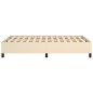 vidaXL Giroletto senza Materasso Crema 120x190cm in Tessuto vidaXL Giroletto senza Materasso Crema 120x190cm in Tessuto