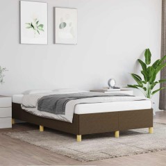 vidaXL Giroletto senza Materasso Marrone Scuro 80x200 cm in Tessuto