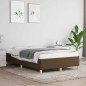 vidaXL Giroletto senza Materasso Marrone Scuro 80x200 cm in Tessuto vidaXL Giroletto senza Materasso Marrone Scuro 80x200 cm in Tessuto