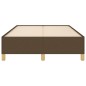 vidaXL Giroletto senza Materasso Marrone Scuro 80x200 cm in Tessuto vidaXL Giroletto senza Materasso Marrone Scuro 80x200 cm in Tessuto