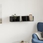 vidaXL Armadietto a Muro Nero 75x18x16,5 cm in Legno Multistrato vidaXL Armadietto a Muro Nero 75x18x16,5 cm in Legno Multistrato