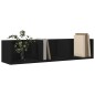 vidaXL Armadietto a Muro Nero 75x18x16,5 cm in Legno Multistrato vidaXL Armadietto a Muro Nero 75x18x16,5 cm in Legno Multistrato