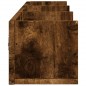vidaXL Mobili Parete 2 pz Rovere Fumo 75x18x16,5 cm Legno Multistrato