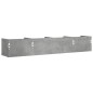 vidaXL Mobili Parete 2 pz Grigio Cemento 99x18x16,5 cm in Multistrato vidaXL Mobili Parete 2 pz Grigio Cemento 99x18x16,5 cm in Multistrato