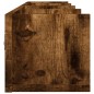 vidaXL Mobili Parete 2 pz Rovere Fumo 99x18x16,5 cm Legno Multistrato