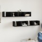vidaXL Mobili Parete 2 pz Neri 99x18x16,5 cm in Legno Multistrato