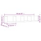 vidaXL Mobili Parete 2 pz Neri 99x18x16,5 cm in Legno Multistrato