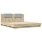 vidaXL Giroletto Testiera Rovere Sonoma 180x200 cm Legno Multistrato vidaXL Giroletto Testiera Rovere Sonoma 180x200 cm Legno Multistrato