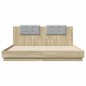 vidaXL Giroletto Testiera Rovere Sonoma 180x200 cm Legno Multistrato vidaXL Giroletto Testiera Rovere Sonoma 180x200 cm Legno Multistrato