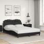 vidaXL Giroletto con Luci LED Nero 140x190 cm in Similpelle vidaXL Giroletto con Luci LED Nero 140x190 cm in Similpelle