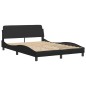 vidaXL Giroletto con Luci LED Nero 140x190 cm in Similpelle vidaXL Giroletto con Luci LED Nero 140x190 cm in Similpelle