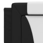vidaXL Giroletto con Luce LED Nero e Bianco 160x200 cm in Similpelle vidaXL Giroletto con Luce LED Nero e Bianco 160x200 cm in Similpelle