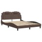 vidaXL Giroletto con Luci LED Marrone 140x190 cm in Similpelle vidaXL Giroletto con Luci LED Marrone 140x190 cm in Similpelle
