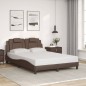 vidaXL Giroletto con Luci LED Marrone 140x190 cm in Similpelle vidaXL Giroletto con Luci LED Marrone 140x190 cm in Similpelle