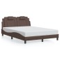 vidaXL Giroletto con Luci LED Marrone 140x190 cm in Similpelle vidaXL Giroletto con Luci LED Marrone 140x190 cm in Similpelle