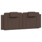 vidaXL Giroletto con Luci LED Marrone 140x190 cm in Similpelle vidaXL Giroletto con Luci LED Marrone 140x190 cm in Similpelle