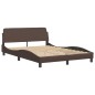 vidaXL Giroletto con Luci LED Marrone 140x190 cm in Similpelle vidaXL Giroletto con Luci LED Marrone 140x190 cm in Similpelle
