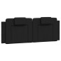 vidaXL Giroletto con Luci LED Nero 140x200 cm in Similpelle vidaXL Giroletto con Luci LED Nero 140x200 cm in Similpelle