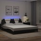 vidaXL Giroletto con LED senza Materasso Nero e Bianco 180x200 cm vidaXL Giroletto con LED senza Materasso Nero e Bianco 180x200 cm